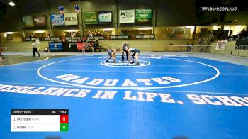 132 lbs Semifinal - Desza Munson, Pomona Elite vs Ciana Grate, Southmoore WC