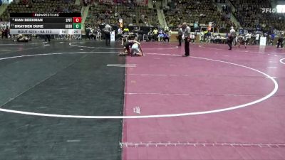 6A 113 lbs Cons. Round 4 - Kian Beekman, Spanish Fort vs Drayden Duke, Gulf Shores