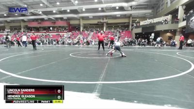 61 lbs Cons. Semi - Hendrix Gleason, Team Central vs Lincoln Sanders, Team Tulsa