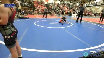 46 lbs Consi Of 8 #1 - Emerson Baggett, Beggs Youth Wrestling Program vs Moxin Hammans, Warner Eagles Youth Wrestling