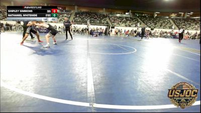 160 lbs Consolation - Shipley Simmons, Shelton Wrestling Academy vs Nathaniel Whiteside, Randall Youth Wrestling Club