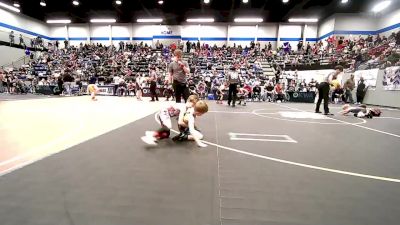 52 lbs Quarterfinal - Mason Hileman, Clinton Youth Wrestling vs Wyatt Lancaster, Norman Grappling Club