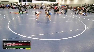 130 lbs Cons. Round 7 - Aubrie Pehrson, Nebraska Wrestling Training Center vs Kailey Benson, Purler Wrestling Inc