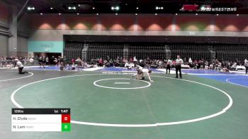 126 lbs Round Of 32 - Heath Clyde, Wasatch vs Nathan Lam, Poway - B