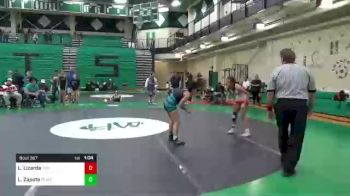 112 lbs 5th Place - Liliana Lizarde, TeamNC vs Lilliana Zapote, Relentless Wrestling