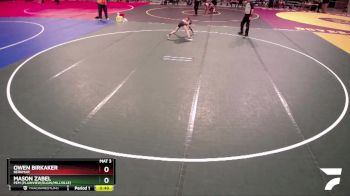 75 lbs Semifinal - Owen Birkaker, Berkmar vs Mason Zabel, PEM (Plainview/Elgin/Millville)