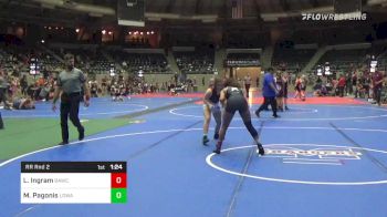 123 lbs Rr Rnd 2 - Lei'Lani Ingram, Broken Arrow Wrestling Club vs Madison Pagonis, Lady Outlaw Wrestling Academy