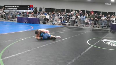 100 lbs Round Of 32 - Riley Karwowski, PA vs Lealani Valdez, CO