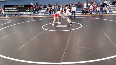 133 lbs Cons. Round 2 - Hunter Samora, Colorado School Of Mines vs Kaven Bartlett, Newman