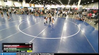 108 lbs Quarterfinal - River Moosman, Sons Of Atlas Wrestling Club vs Grayson Harwood, All In Wrestling Academy