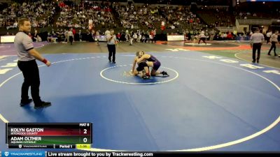 Champ. Round 1 - Kolyn Gaston, Hitchcock County vs Adam Oltmer, Aquinas Catholic