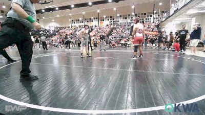155 lbs Quarterfinal - Bentley Tumleson, Fort Gibson Youth Wrestling vs Clay Taylor, Tahlequah Middle School