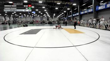 90 lbs Rr Rnd 2 - Brennan Reber, Buffalo Valley Wrestling Club EL Blue vs Parker Stanisz, Indiana Outlaws Red