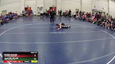 80 lbs Finals (8 Team) - Ryker Sayler, Wyoming Renegades vs Hunter Miller, Iowa USA Grey