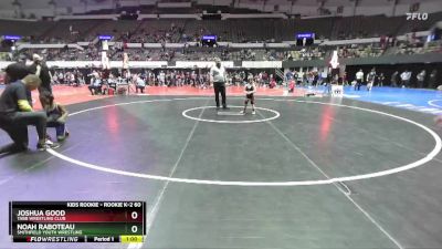 Rookie K-2 60 Quarterfinal - Joshua Good, Tabb Wrestling Club vs Noah Raboteau, Smithfield Youth Wrestling