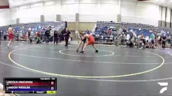 119 lbs Quarterfinal - Lincoln Hinchman, IN vs Landon Weidler, IL