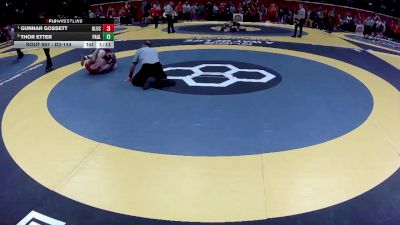 D3-144 lbs Quarterfinal - Gunnar Gossett, Union Local vs Thor Etter, Paulding