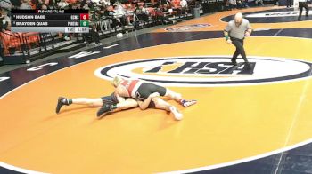 1A 157 lbs Quarterfinal - Hudson Babb, Gibson City (G.C.-Melvin-Sibley) vs Brayden Quas, Pontiac
