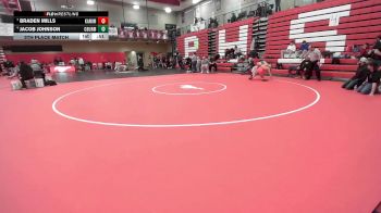 150 lbs 5th Place Match - Jacob Johnson, Columbia (Burbank) vs Braden Mills, Kamiakin