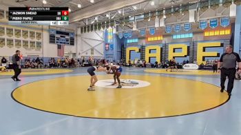 138 lbs Semifinal - Jazmon Snead, Delmar Junior-Senior H S vs Piero Papili, Delaware Military Academy