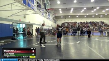 138 lbs Champ. Round 1 - Zack Alger, Huntington Beach vs Brady White, Murrieta Valley High School