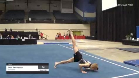 Broc Rousseau - Floor, Gym World - 2021 USA Gymnastics Development Program National Championships