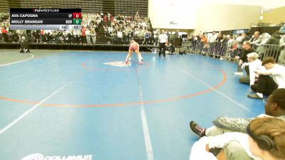 130 lbs Consolation - Ava Capogna, Rocky Point HS vs Molly Brangan, Misfits Girls Wrestling