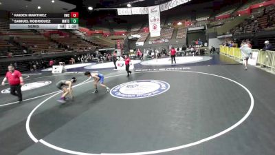 132 lbs Semis - Raiden Martinez, Reign Wrestling Club vs Samuel Rodriguez, MTC - MANTANONA TRAINING CENTER