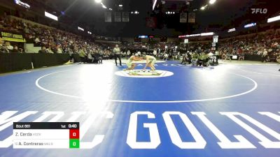 132 lbs Consi Of 16 #2 - Zavier Cerda, Hoover vs Aaron Contreras, Walnut