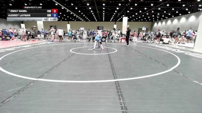 95 lbs Champ. Round 3 - Emily Hamil, Putnam City West vs Audrey Layman, Cleveland Highschool Wrestling