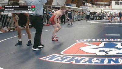 125 lbs Round Of 16 - Brayden Boccia, Doughboy vs Kai Plinski, Washington Hs