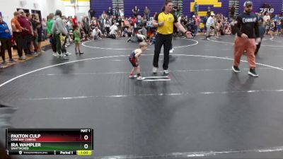 38 lbs Quarterfinal - Paxton Culp, Cane Bay Cobras vs Ira Wampler, Unattached