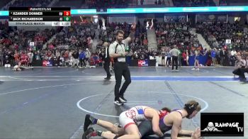 105 lbs 5th Place Match - Jack Richardson, Ark City vs Xzander Donner, Russell WC