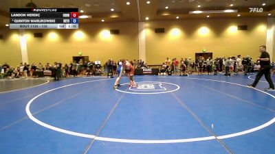 132 lbs Champ. Round 2 - Landon Herdic, Connecticut vs Quinton Warlikowski, New York