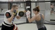 Mackenzie Dern Works Her Technical Striking On The Pads Ahead Of Her July MMA Debut