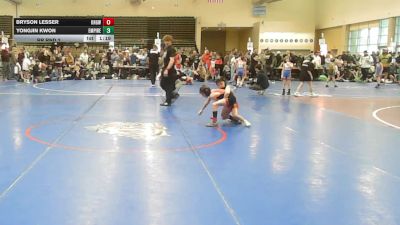 53 lbs Rr Rnd 2 - Bryson Lesser, Kingsway - ESC vs Yongjin Kwon, Empire Wrestling Academy 1 - ESC