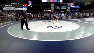 144 lbs Champ. Rd Of 64 - Cash Mays, IN vs Cole DuChateau, WI
