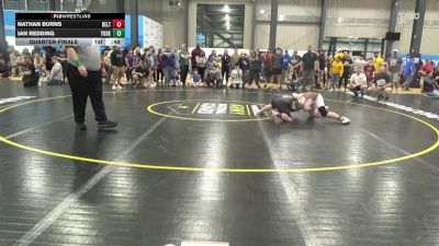 140 lbs Quarterfinal - Nathan Burns, Delta vs Ian Redding, York