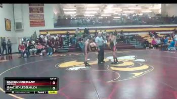 126 lbs Semifinal - Isaac Schlegelmilch, Mt. Si vs Dashba Denetclaw, Centralia