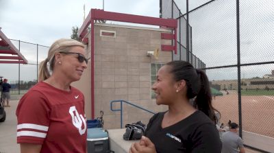 Patty Gasso at TCS Sparkler Fireworks