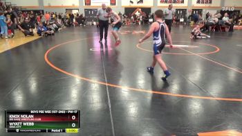 PW-17 lbs Round 1 - Knox Nolan, Big Game Wrestling Club vs Wyatt Webb, Iowa City