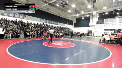 113 lbs Champ. Round 1 - Jayren Chan, Ayala vs Slade Hanes, La Quinta/LQ