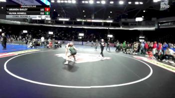 Girls 145 lbs Cons. Round 4 - Olivia Howell, Peninsula (Girls) vs Amanda Bailey, Lakes (Girls)