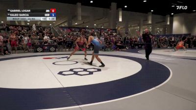 74 kg Champ. Rd Of 64 - Gabriel Logan, Apex Wrestling Academy vs Kaleo Garcia, Gilroy High School Wrestling