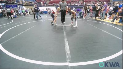 73 lbs Semifinal - Clementina Zapata, OKC Saints Wrestling vs Jaxon Walker, Harrah Little League Wrestling