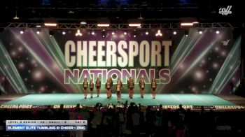 Element Elite Tumbling & Cheer - Zinc [2026 L2 Senior - D2 - Small - B Day 2] 2026 CHEERSPORT National All Star Cheerleading Championship