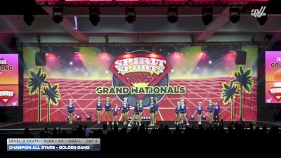 Champion All Stars - Golden Gang [2026 L3 Youth - Flex - D2 - Small Day 2] 2026 Spirit Sports Grand Nationals