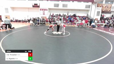 120 lbs Consi Of 8 #2 - Braeden Thrasher, North Attleborough vs Jordin Agosto, Agawam