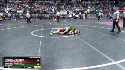 79 lbs Cons. Round 3 - Hudson Anderton, Nomad Wrestling Academy vs Santino Pignatelli, Mat Rat WC