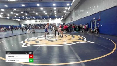 133 lbs Round Of 16 - Jake Bennett, Coast Guard vs Cam Monahan, Plymouth